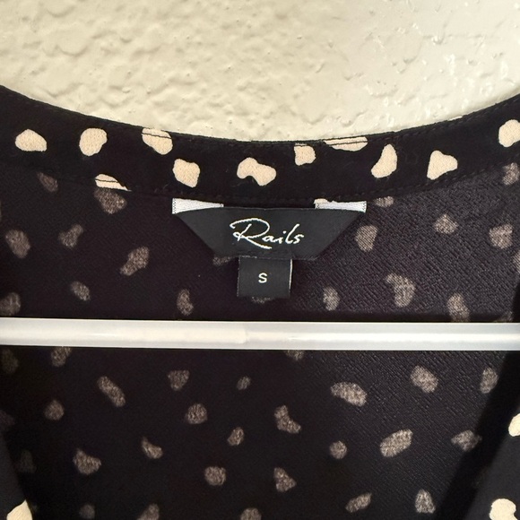 Rails Karla Black & Ivory Spots Mini Dress - Picture 4 of 4